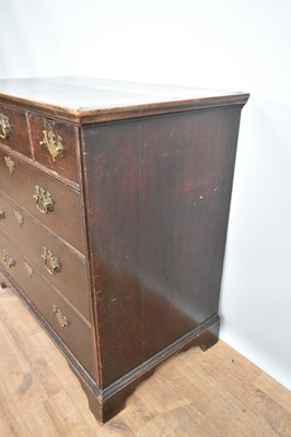 Lot 1225 - George I oak chest
