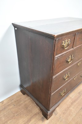 Lot 1225 - George I oak chest