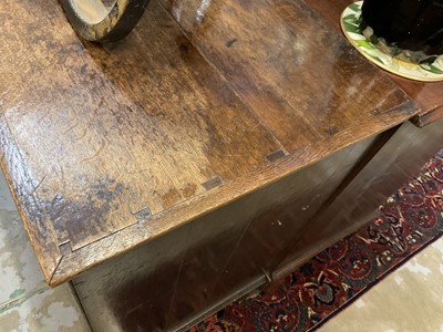 Lot 1225 - George I oak chest