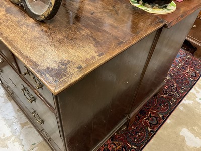 Lot 1225 - George I oak chest