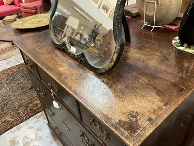 Lot 1225 - George I oak chest