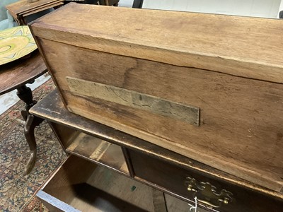 Lot 1225 - George I oak chest