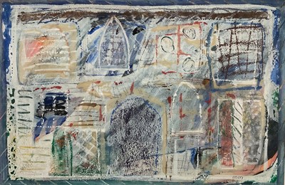 Lot 100 - Malcolm Moseley (b. 1947) mixed media - Vicarage