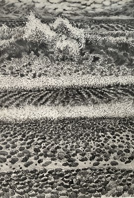 Lot 96 - Anthony Amies (1945-2000), pencil - shoreline