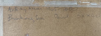 Lot 96 - Anthony Amies (1945-2000), pencil - shoreline