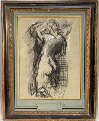 Lot 98 - Attributed to Rodrigo Moynihan (1910-1990) charcoal figures
