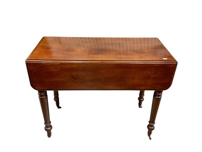 Lot 1462 - Victorian mahogany Pembroke table with end drawer, 91cm x 41cm x 72cm high