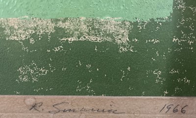 Lot 76 - 1960s limited edition print, Still Life, indistinctly signed, dated 1966, 2/10, 29.5cm x 40cm, framed