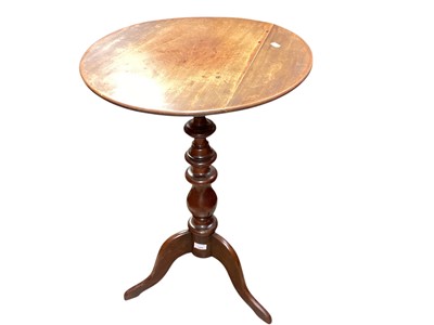 Lot 1469 - Nineteenth century mahogany wine table together with a painted two tier table (2)