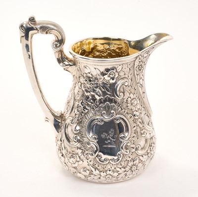 Lot 403 - Good quality early Victorian silver cream jug by Barnard Bros.