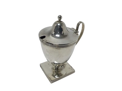 Lot 404 - George III Scottish silver mustard pot