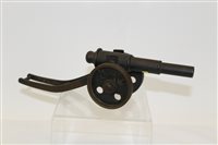 Lot 3598 - First World War period bronze model cannon, 31....