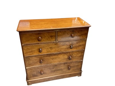 Lot 1428 - Victorian mahogany chest of drawers, 122cm wide, 52.5cm deep, 121cm high