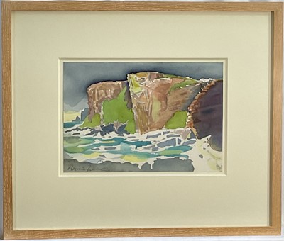 Lot 122 - Elspeth Hamilton (Contemporary) watercolour, Brooding Red Head, 2003, signed, 18cm x 25cm, glazed frame