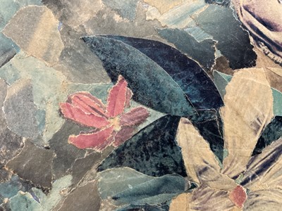 Lot 80 - F. Washbrook, paper collage,Vase of Flowers, signed with initials, dated 1978 verso, 36cm x 42cm, framed