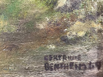 Lot 78 - Gertrude Bentheim, oil on board, Loch Morlich signed and dated 1969, 33cm x 44cm, framed