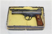 Lot 3601 - Webley & Scott .22 calibre MkI air pistol....