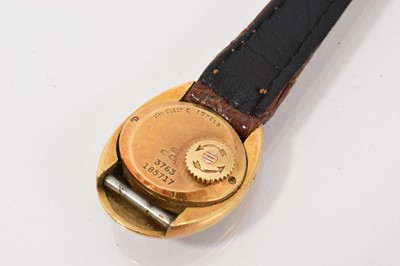 Lot 782 - 1970s Van Cleef & Arpels for Piaget ladies' gold and enamel wristwatch