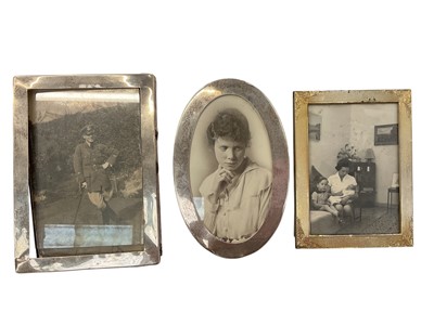 Lot 1005 - Three silver photograph frames