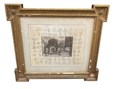 Lot 1165 - Victorian print on silk in Kit Kat frame