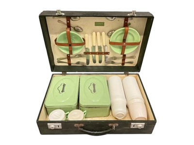 Lot 351 - Vintage ’Sirram’ picnic hamper with contents