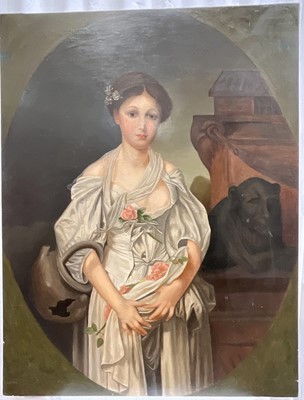 Lot 1168 - After Jean Baptiste Greuzer (1725-1805) The Broken Pitcher, 111cm x 85cm, unframed