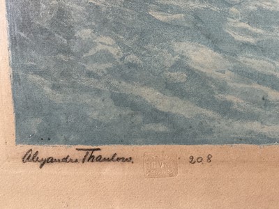 Lot 93 - Fritz Thaulow (1847-1906) aquatint - Vieille fabrique (Old factory)