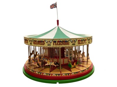 Lot 1816 - Corgi 1:50 Fairground Attractions electrically operated "The South Down Gallopers" Carousel, boxed CC20401 and Lledo Showman's Scammell Ballast Box with Helter Skeletor, boxed GF1002