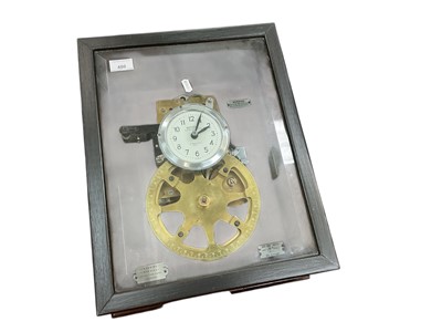 Lot 480 - National Time Recorder Co Ltd, electric clock in glazed case.