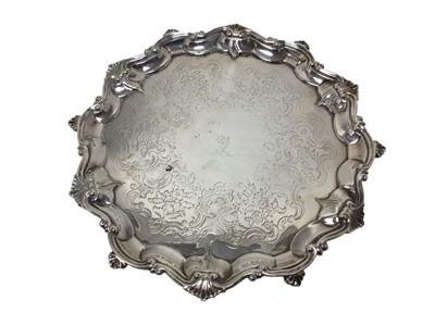 Lot 428 - George III silver salver