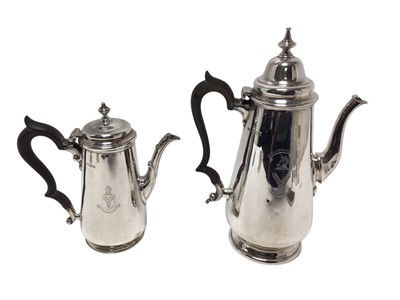 Lot 429 - Two silver coffee pots