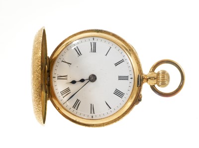 Lot 789 - Gold fob watch