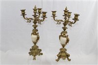 Lot 3637 - Pair of late 19th century French gilt metal...