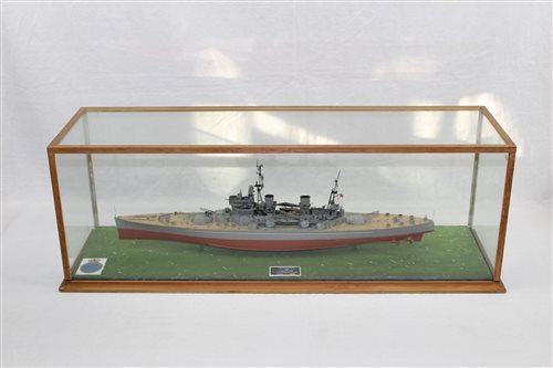 Lot 3640 - Detailed model of the Battleship King George V...