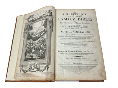 Lot 1252 - The Christians New and Complete Family Bible