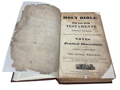 Lot 1251 - The Holy Bible Old and New Testaments commentary Rev John Brown
