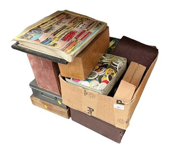 Lot 507 - Group of miscellaneous items to include pin badges, marbles and a puzzle.