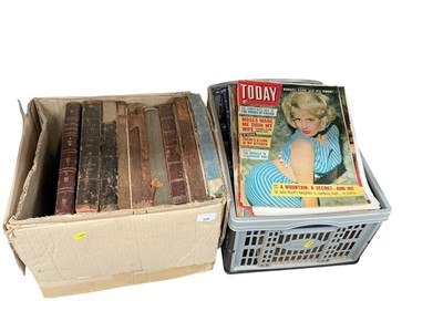 Lot 508 - Two boxes of assorted books and mixed ephemera.