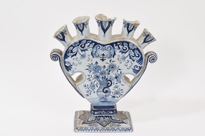 Lot 301 - Dutch delft tulip vase