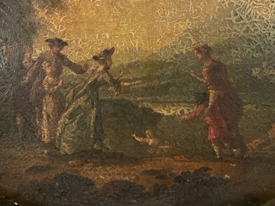 Lot 91 - Follower of Boucher 18th / 19th century oil on canvas, figural scene
