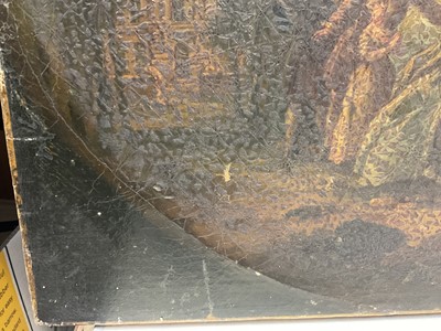 Lot 91 - Follower of Boucher 18th / 19th century oil on canvas, figural scene