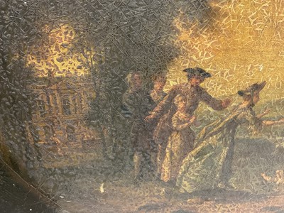 Lot 91 - Follower of Boucher 18th / 19th century oil on canvas, figural scene