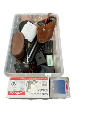 Lot 505 - Group of cameras, binoculars and accessories.