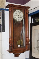 Lot 3647 - Early 20th century Vienna-style regulator wall...