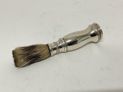 Lot 221 - Silver shaving brush