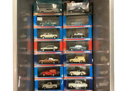 Lot 1828 - Corgi Vanguards 1:43 scale Commercial Vans & Cars, boxed (28)