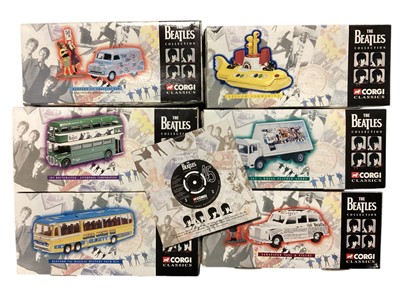 Lot 1830 - Corgi diecast "The Beatles Collection 1997" complete set with record-shaped catalogue, plus Dad's Army & Z Cars, all boxed (1 box)