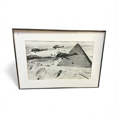 Lot 805 - Group of aviation pictures to include a print of a flying boat and group of other aeronautical prints.