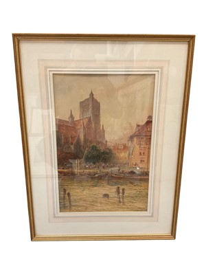 Lot 1266 - Thomas Mortimer (act. 1880-1920) pair of Continental watercolours