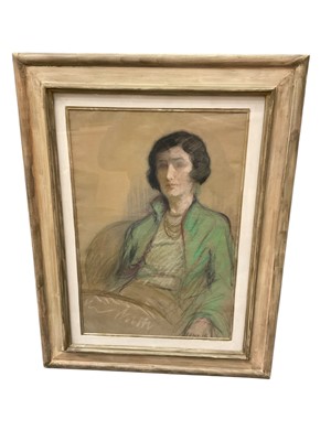 Lot 1267 - Cinzia Bonada (20th century) pastel, portrait, glazed frame